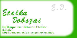 etelka dobszai business card